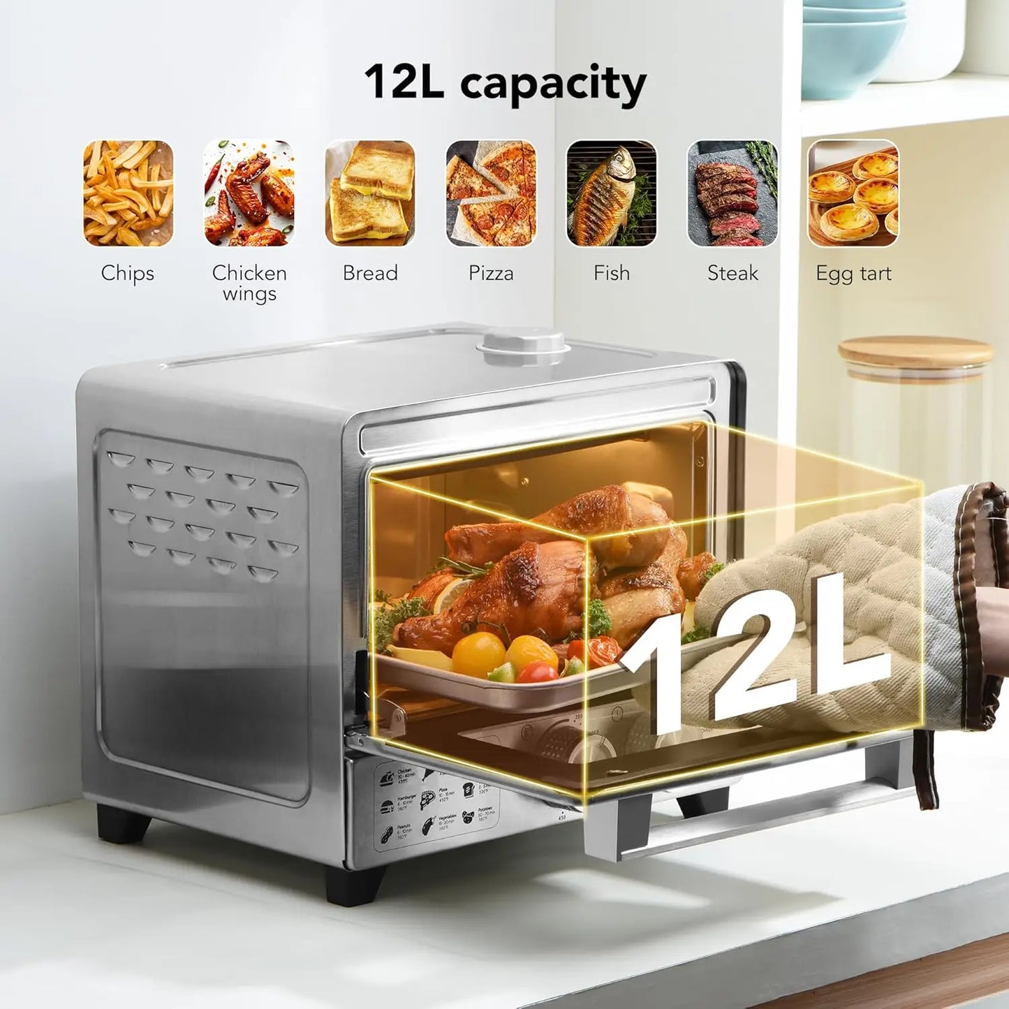 iosn 6 in 1 Air Fryer Toaster Oven Steam InfusionPro