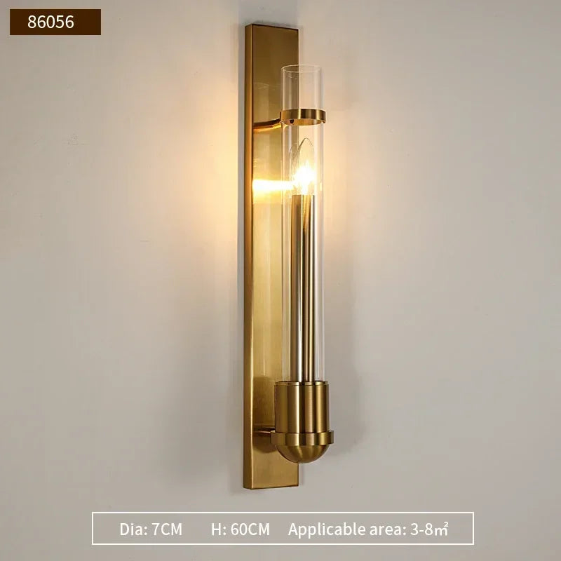 Modern American Style Wall Lamp Iron E14 Base Wall Mounted For Living Room And Bedroom