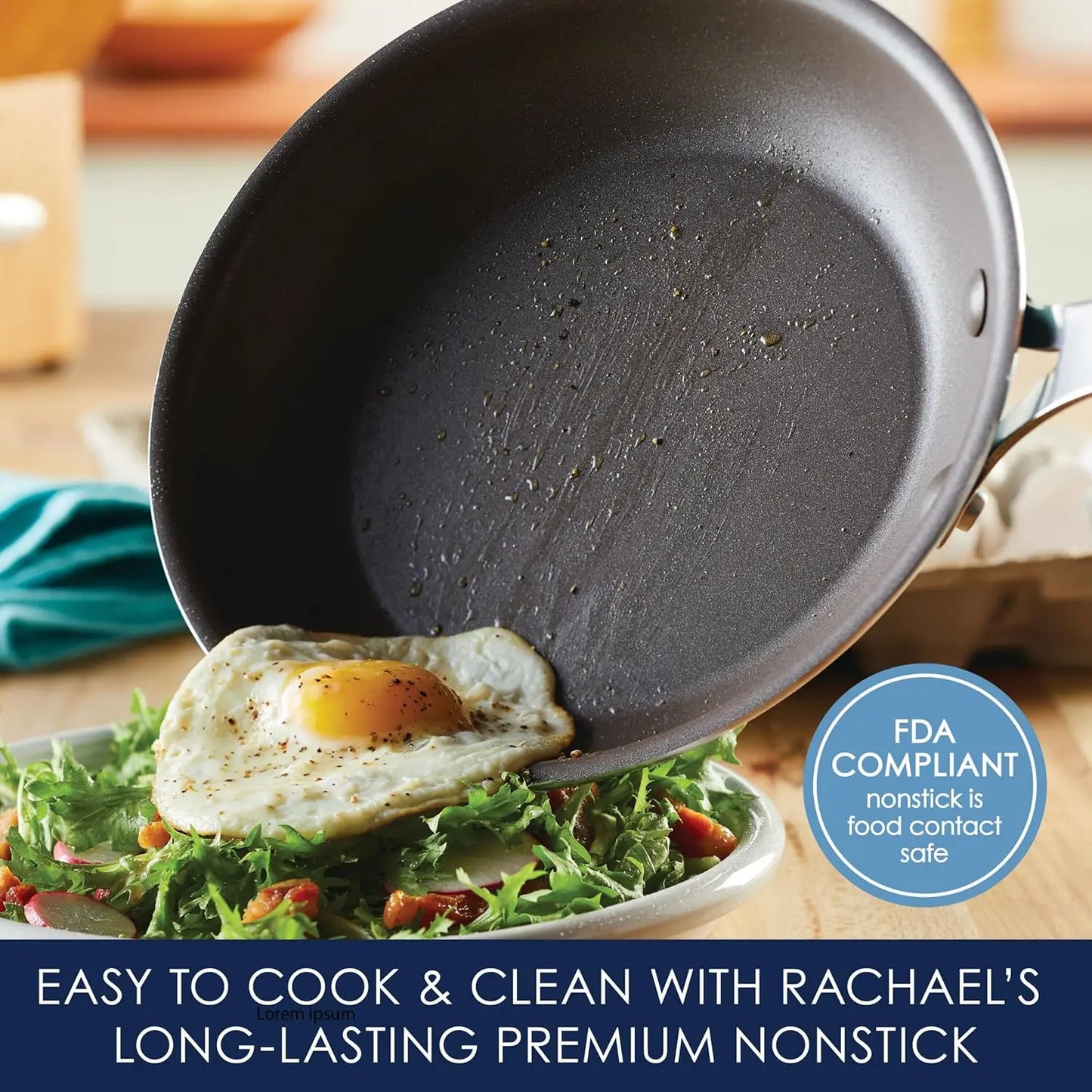 Cook Create Nonstick Cookware Set Ten Piece Durable Kitchen Essentials
