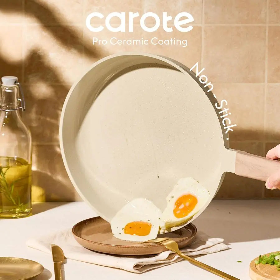 XMSJ Ceramic Nonstick Cookware Set PFAS Free Nontoxic