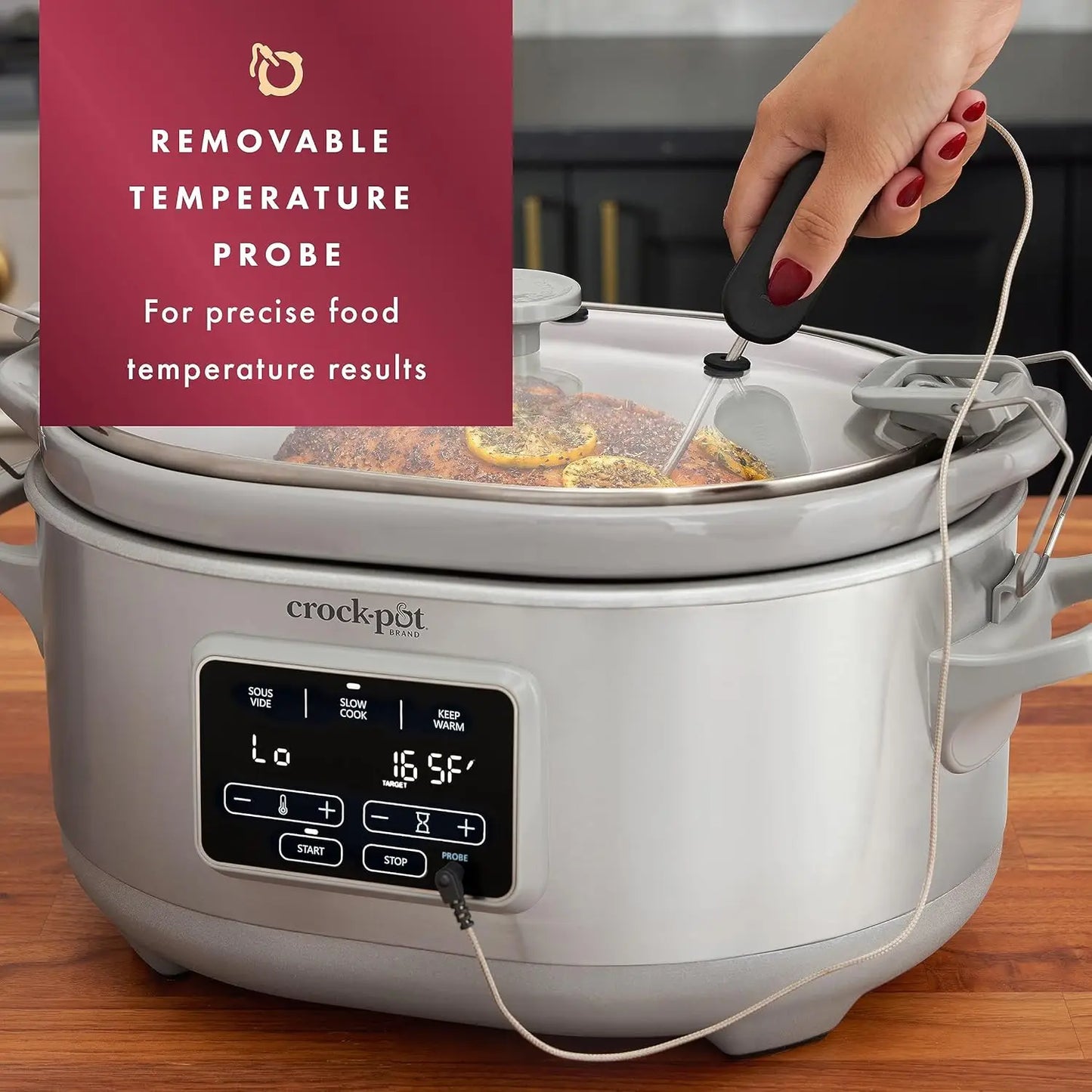 Iosn Programmable MultiFunctional Slow Cooker With Sous Vide ProfessionalGrade Timer