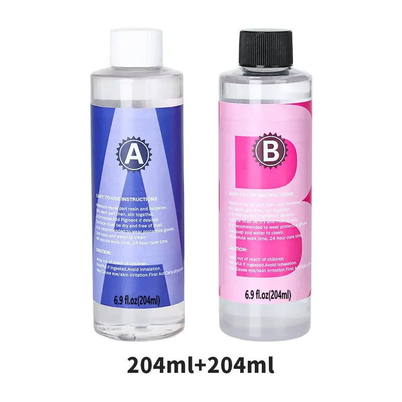 Crystal Clear Epoxy Resin Kit High Gloss For Coating And Casting Jewelry Making Projects