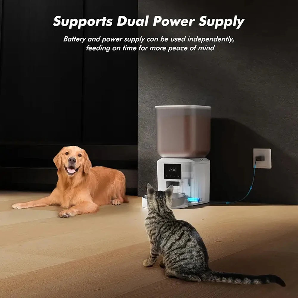 Furpipi Automatic Cat Feeder With Key Control And Time Setting