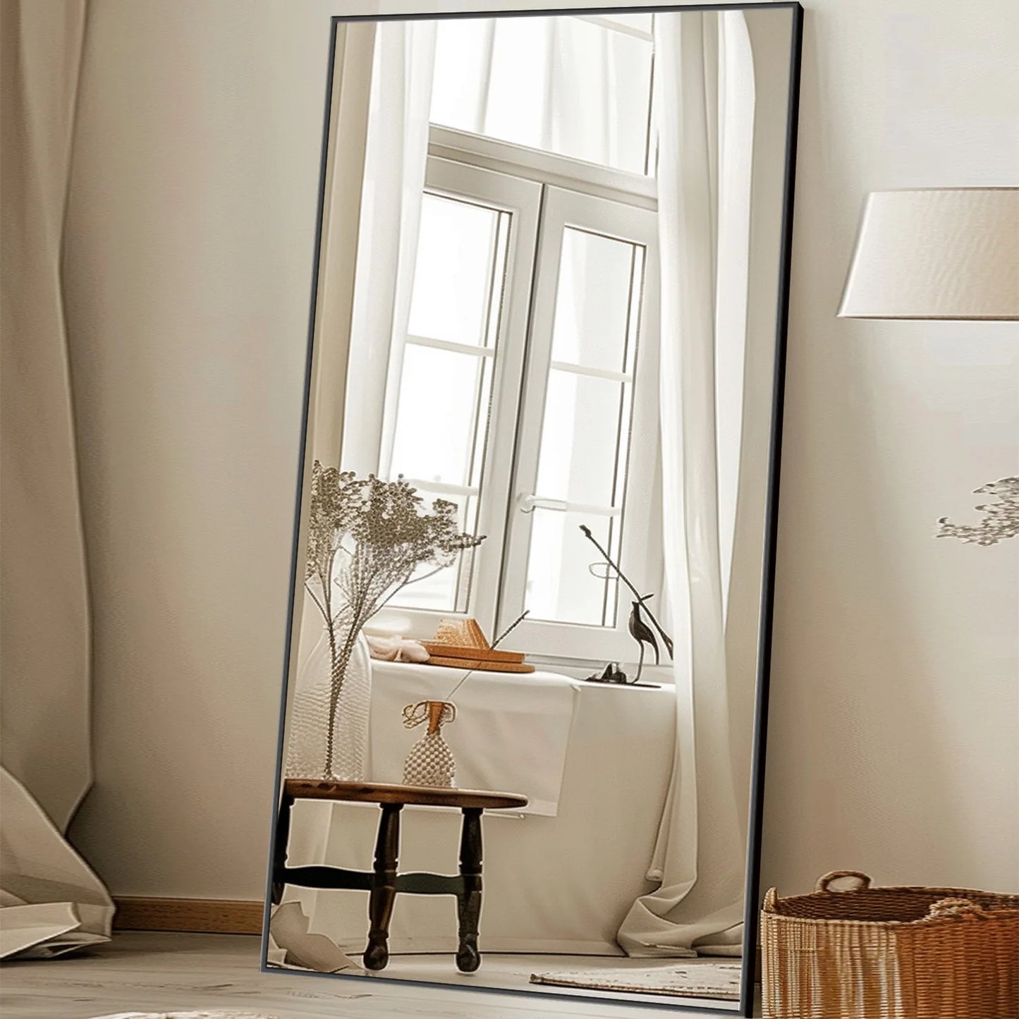 Antok Floor Mirror With Stand For Bedroom And Living Room